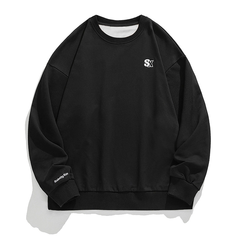 Custom Plain Crewneck Sweatshirt Embroidery Printing Logo Blank 100% Cotton Hoodie Sweatshirts