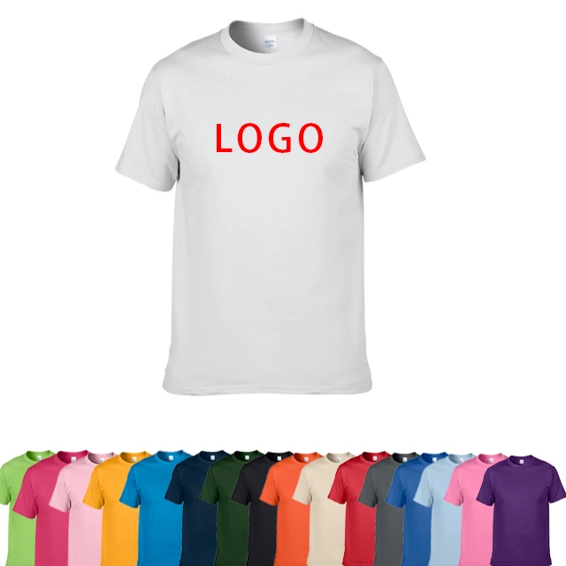 Factory Direct Sales 100% Cotton 180g Men T-Shirt Printing T Shirt OEM Custom Logo