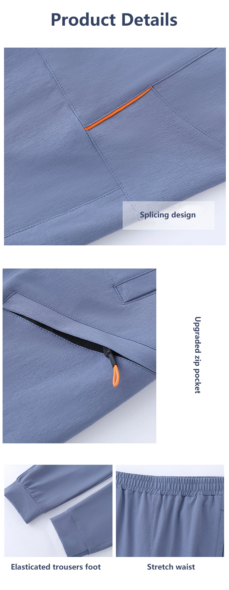 New Design 90% Nylon 10% Spandex Running Leisure Loose Sweatpants Men Custom Pants Track Pants