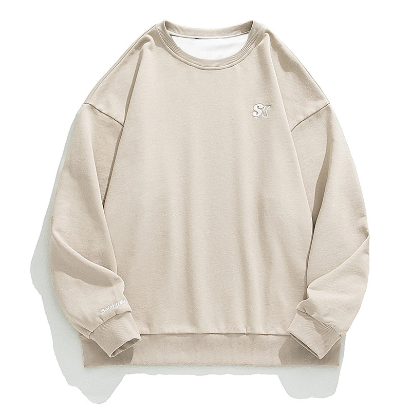 Custom Plain Crewneck Sweatshirt Embroidery Printing Logo Blank 100% Cotton Hoodie Sweatshirts