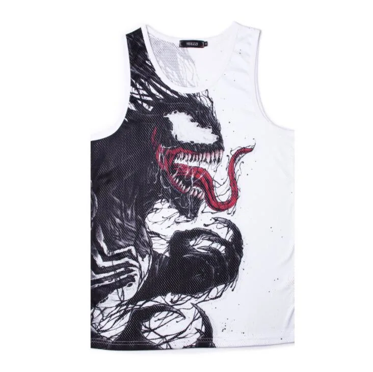 100% Polyester Sublimated Tank Top with Sublimation Printing Singlet