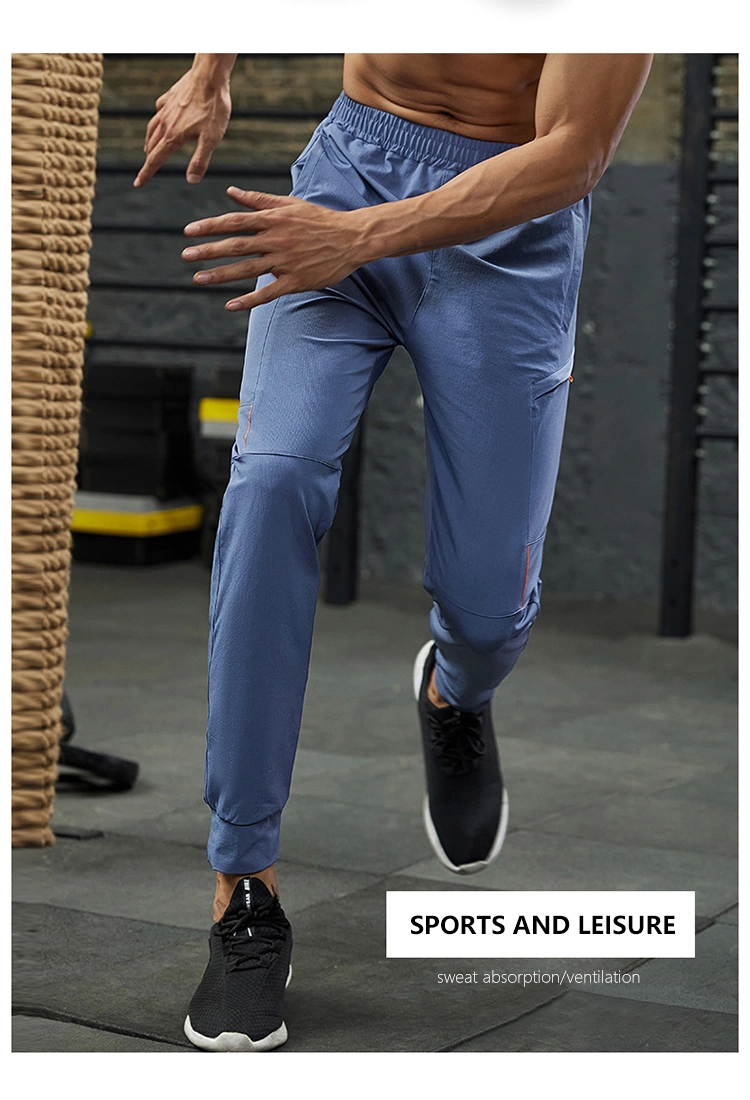 New Design 90% Nylon 10% Spandex Running Leisure Loose Sweatpants Men Custom Pants Track Pants