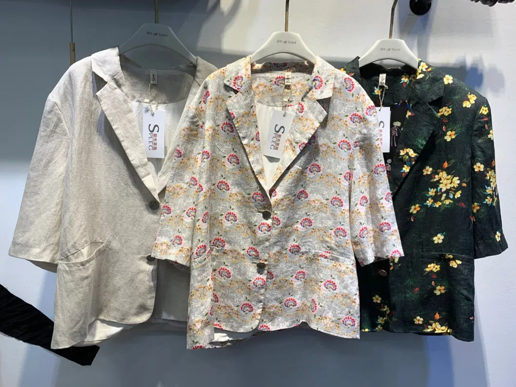 Multi-Flower Fashion Slim Figure Plain Wholesale T Shirt