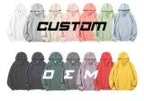 Wholesale Custom Printing Cotton Fleece Hoodie Raglan Sleeve Oversize Mens Pullover Hoodie 