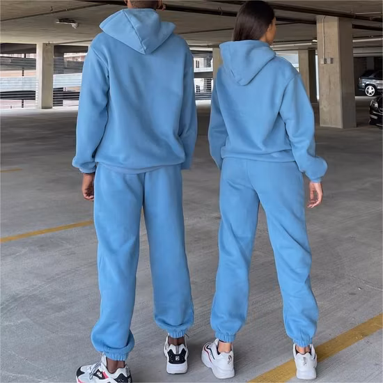 Custom Logo Mens Tracksuits Fleece Oversized Sweats Suit Men Training Wear Printing Logo Sweatsuits Sweatpants and Hoodie Set