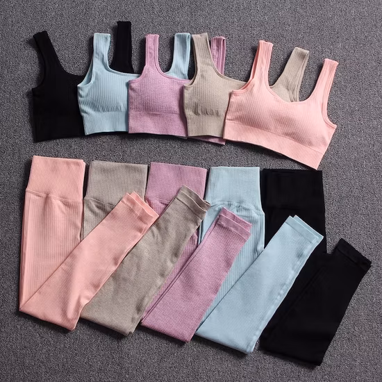 Private Brand Gym Apparel Fashionable Workout Breathable Fitness Clothing Running Custom Yoga Dri