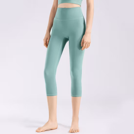 OEM Hot Sale Women Yoga Leggings Set Fitness Workout High Waist Athletic Wear Ribbed Scrunch Booty Gym Shorts Yoga Set
