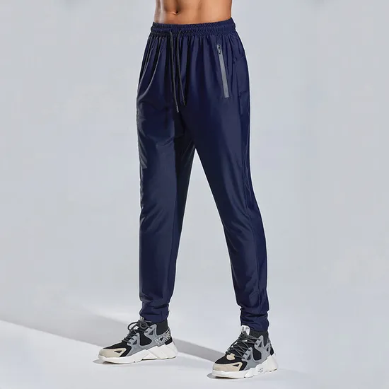 Custom Logo Light Weight Sweatpants Men Gym Running Jogger Track Drawstring Pants 