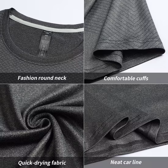 Dry Fit T Shirt Plain Custom Logo Men T Shirt Jogging Gym Activewear Running Sports Shirts