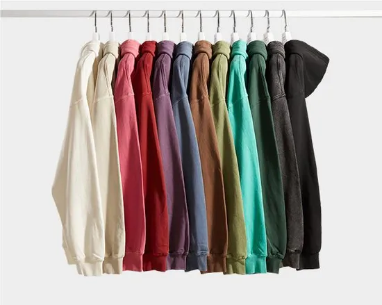 Custom 420 GSM Mens Acid Wash Terry Hoodie Customized Printed Hoodies Unisex for Men Custom Printing Logo 