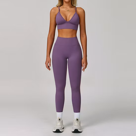 Women Tracksuit Seamless Leggings Top Deportivo Mujer Fitness Sports Leggings Gym Yoga Pants