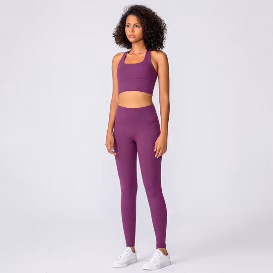 High Compression Yoga Leggings Sports Bra Gym Wear Fitness Women Sportswear Yoga Sets