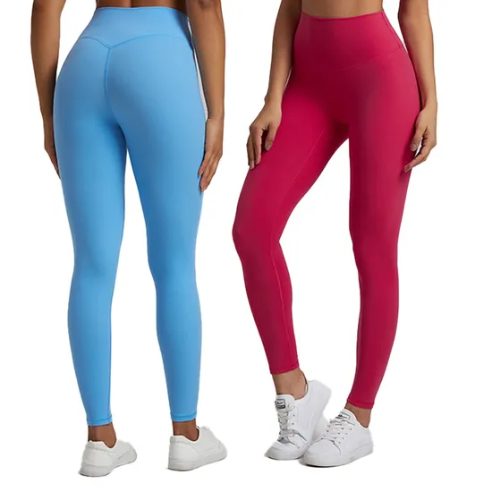 Wholesale Factory Yoga New Yoga High Waist Hip Lift Running Fitness Pants No T Line Tights Sports Yoga Gym Wear Women Leggings 
