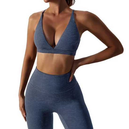 Custom Logo Ladies Gym Fitness Clothing Active Wear Leggings Yoga Flared Pants Sports Vest Workout Set for Womencustom Logo Ladi 