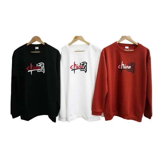 Versatile China Printing Logo Custom Crewneck Sweatshirt 