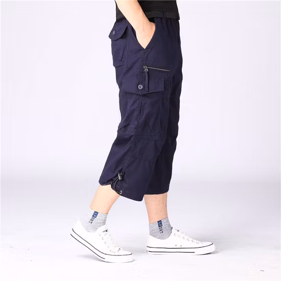 Custom Straight Track Pant Men Fashion Trousers Cargo Short Pants