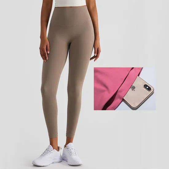 Qumor Wholesale Girls Gym Fitness Yoga Pants Custom High Waist Workout Leggings with Pockets 