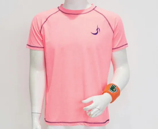 High Quality Polyester Men Running T Shirt Quick Dry Fitness Shirt Training Exercise Clothes Gym Sport Shirt Tops Lightweight Sports Style Short Sleeves T Shirt 