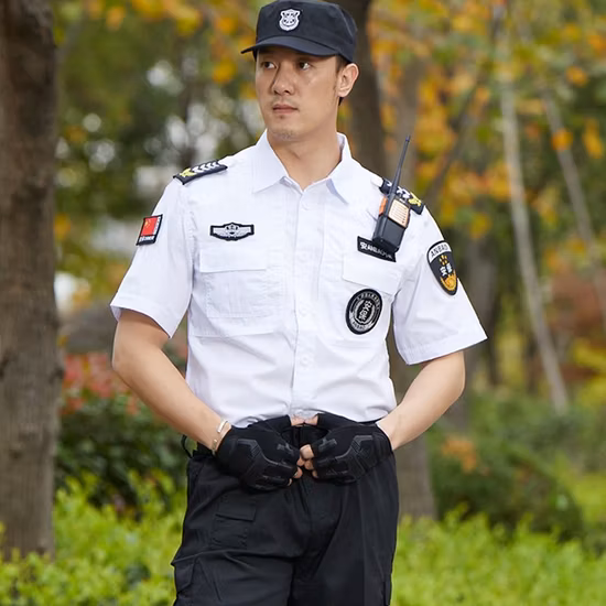White Color Security Guard Uniform T