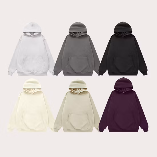 Cheap Price Wholesale Organic Cotton Knit Unisex Custom Logo Printing Oversized Sweatshirt Custom Satin Lined Mens Womens Hoodies