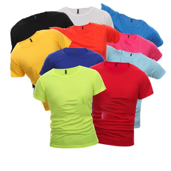Bulk Sublimation Shirts Custom 100 Polyester Gym T Shirt 