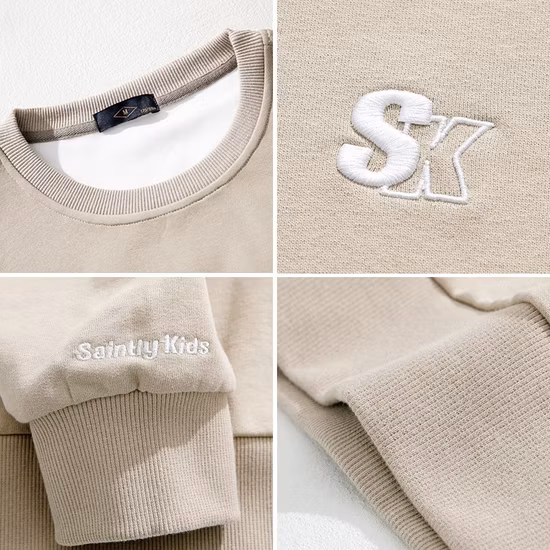 Custom Plain Crewneck Sweatshirt Embroidery Printing Logo Blank 100% Cotton Hoodie Sweatshirts